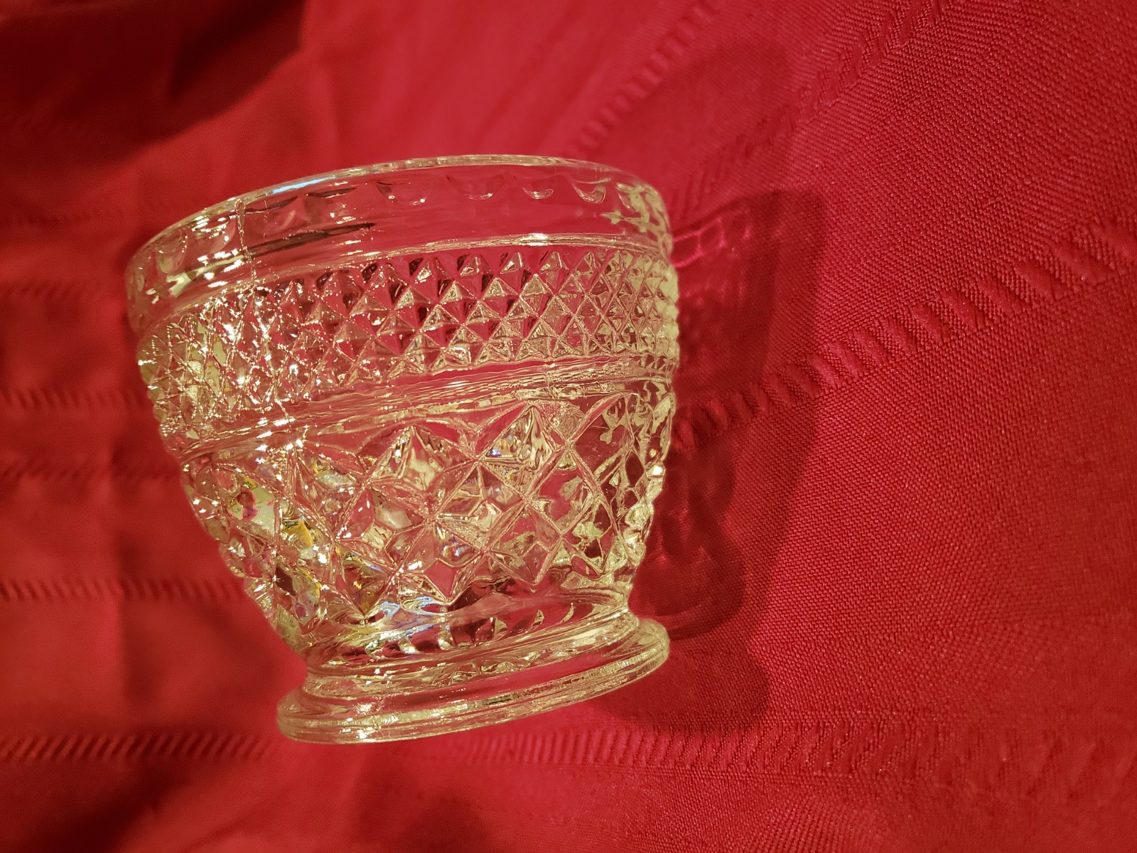 Vintage CUT GLASS SUGAR Bowl eBay