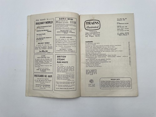 Vintage Trains Illustrated Magazine 1961 lot of 5 Sulzer Locomotive England - Picture 4 of 7