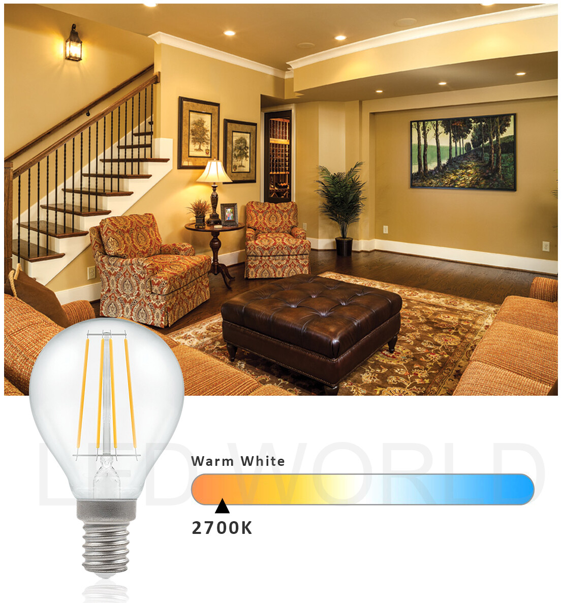 Dimmable LED Bulbs 40W 60W E14 B22 E27 Candle Golf Ball GLS Small Screw