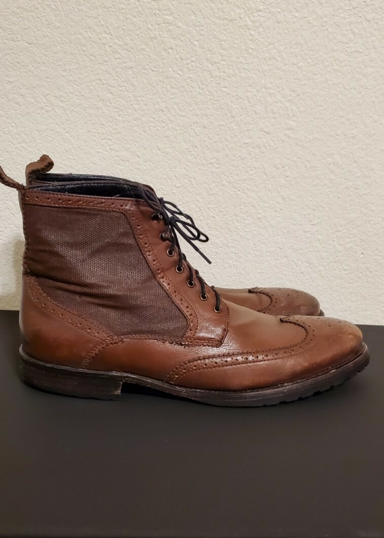 JD Fisk Shoes Mens 8 Boots Leather Casual Classic Brown Derby Chukka Lace Up Mid jd fisk Boots for Men on Sale up to 90% Off: Poshmark main image 3