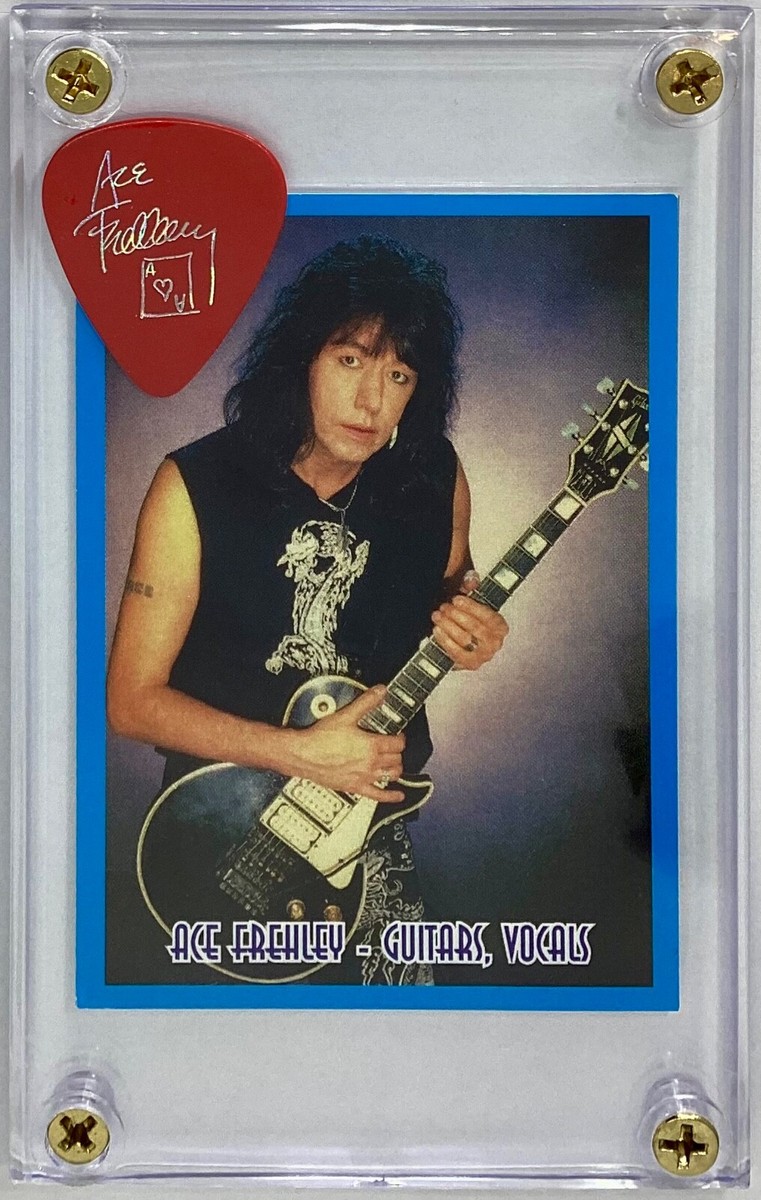 ⚡️KISS Ace Frehley rarer 90's image trading card/red solo guitar