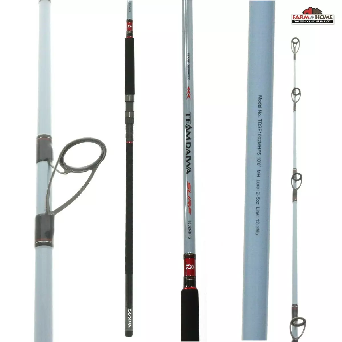 10' Daiwa Team Daiwa Medium Heavy Spinning Surf Rod TDSF1002MHFS ~ NEW