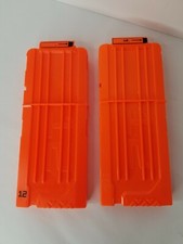 2x Nerf N-Strike Elite 12 Dart Round Clip Mag Magazine For Nerf Gun