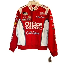 NWT Chase Authentics NASCAR Racing Jacket Tony Stewart #14 Office Depot XL