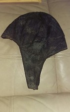 VINTAGE WWII Aviation LEATHER AVIATOR PILOTS HAT from 1940's