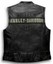 Harley Davidson Men's Black Cowhide Leather Caf&eacute; Racer Vest