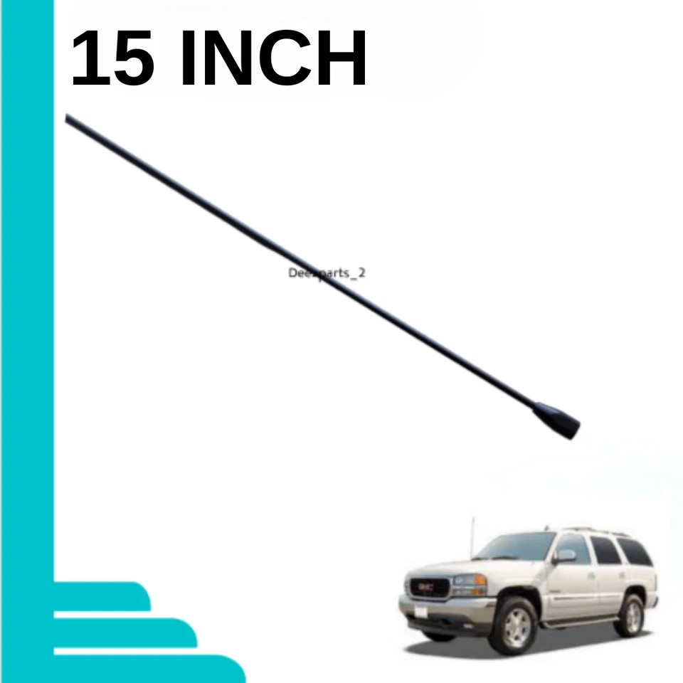 15" Antenna Black for GMC Yukon XL 1500 2500 1992-2006 Female - Image 2 of 4