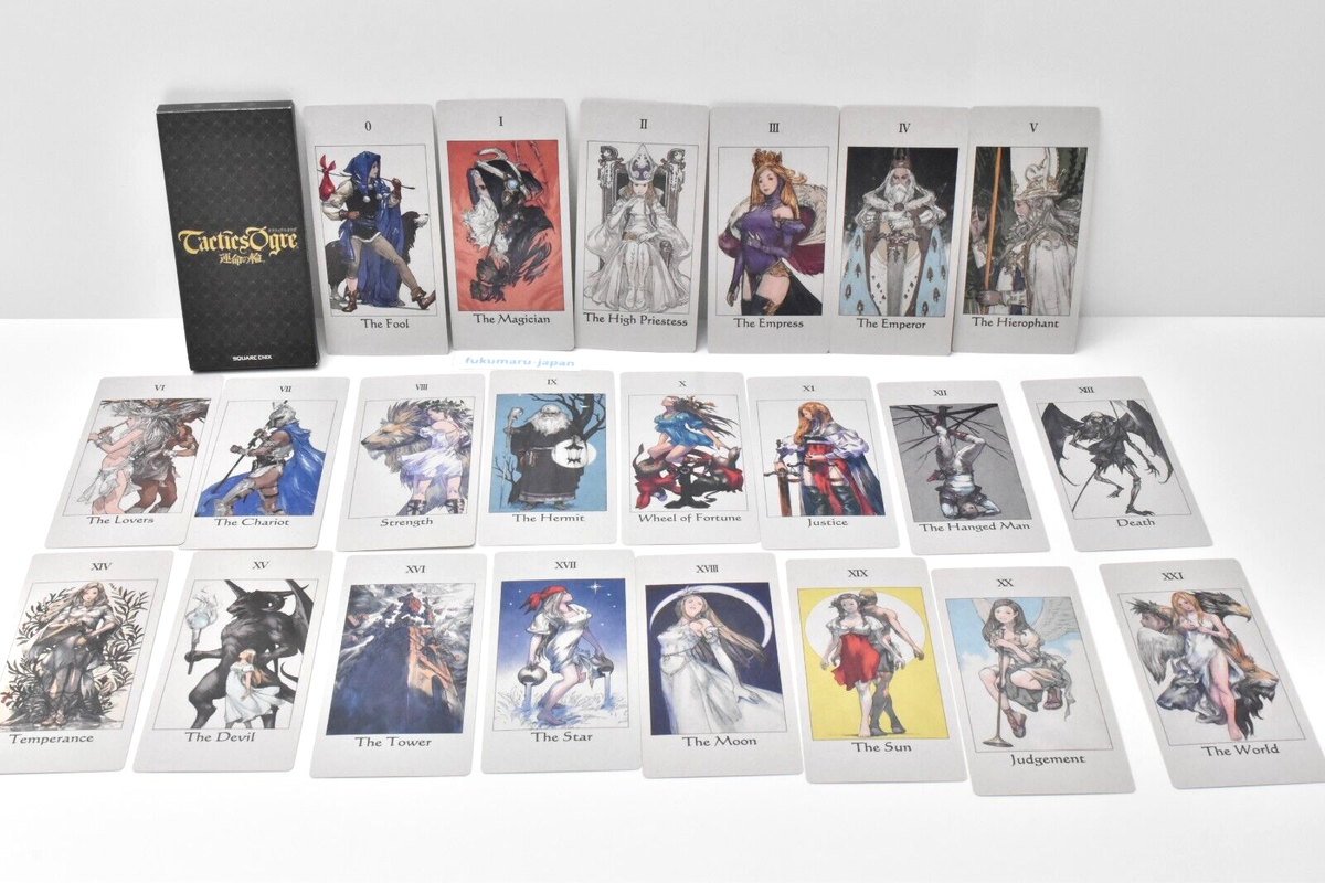 Tactics Ogre Wheel of Fortune Tarot 22 Cards Akihiko Yoshida