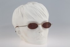 Robert Rudger 2090 263 27, Vintage 90s gold and silver oval sunglasses NOS