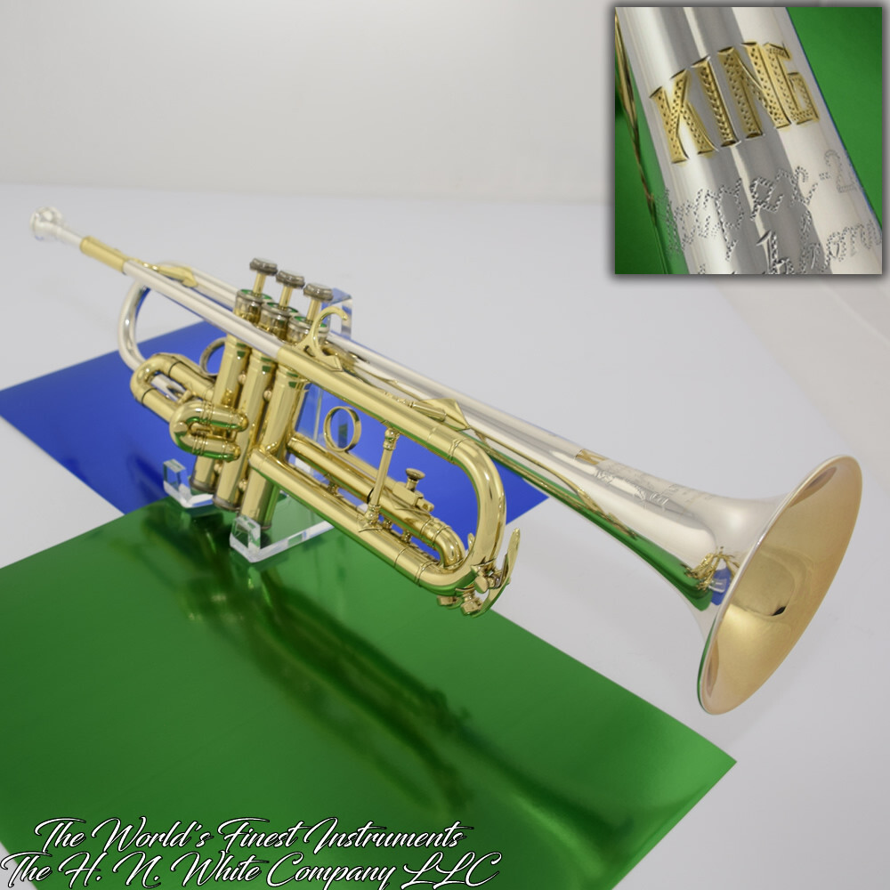 Vintage King H. N. White Super 20 Symphony Silversonic Trumpet