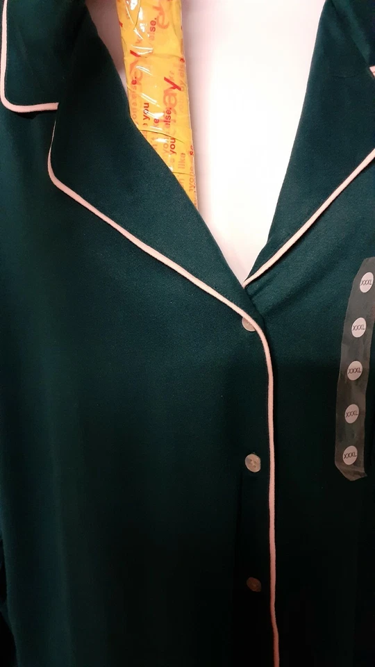 Top de pijama verde Alfani SOLO manga larga 3XL 54" BUSTO  Foto 3 de 4