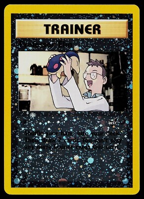 Pokemon Card - Professor Elm #3 Best of Game Reverse Holo WOTC Promo