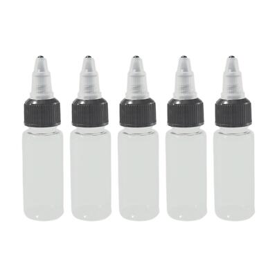 5 Stück Haustier Farbe Leere Flasche Spritzen Auslaufsicher Wiederverwendbar Reiseflaschen für Tinte