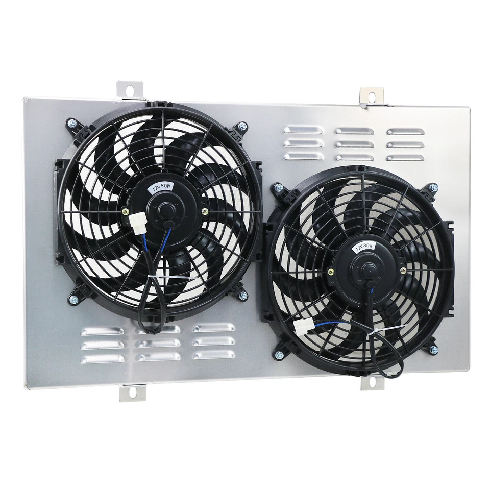 Cubierta y ventilador de radiador de aluminio para Ford Mustang/Pinto Mercury Cougar 1969-1973 Foto 4 de 4