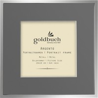 Goldbuch Metall-Rahmen Argento 10X10 Cm Mit Grauem Passepartout