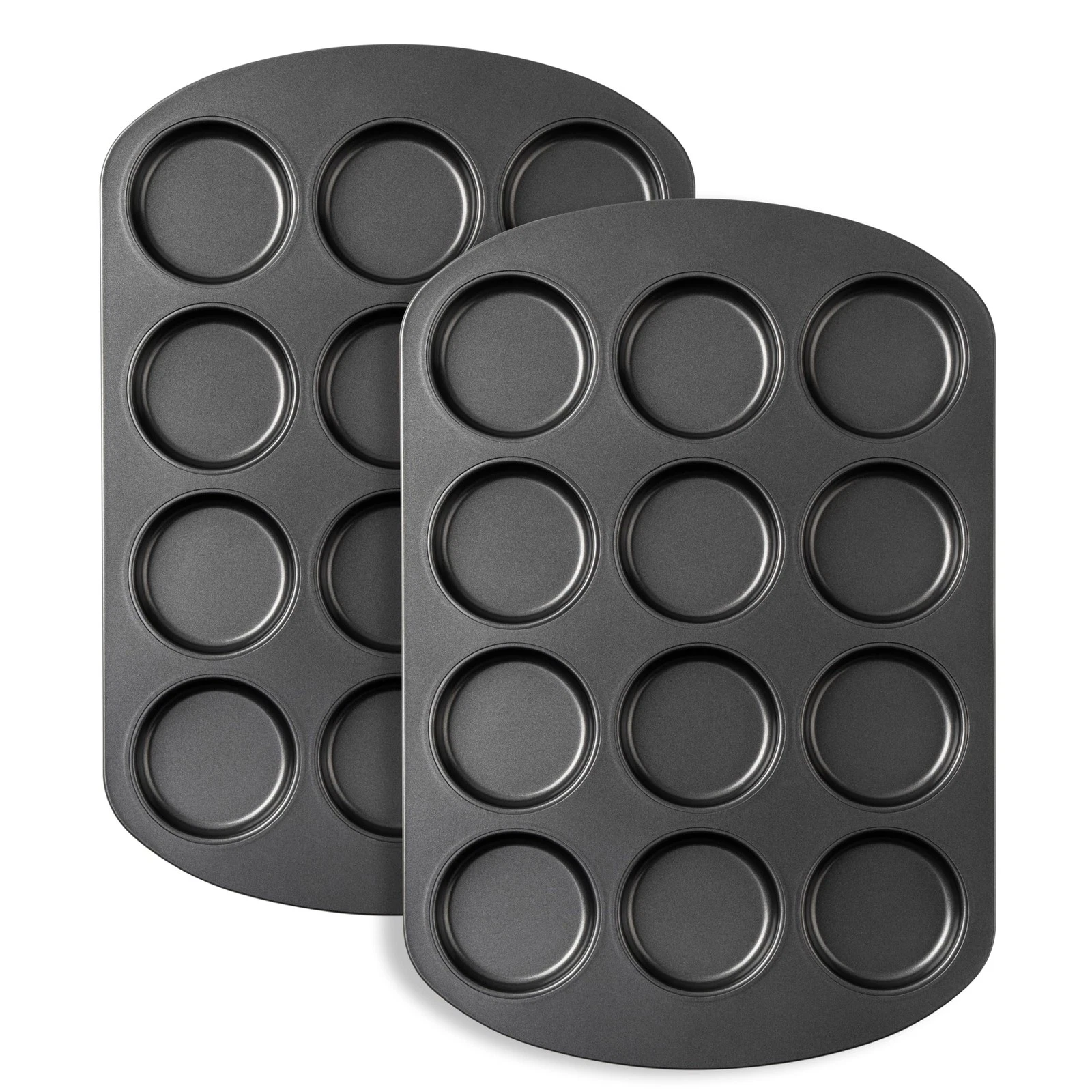 2 Pack 12 Cups Muffin Pan Non Stick Cupcake Pan Muffin Tins for Baking Cakes
Opens in a new window o