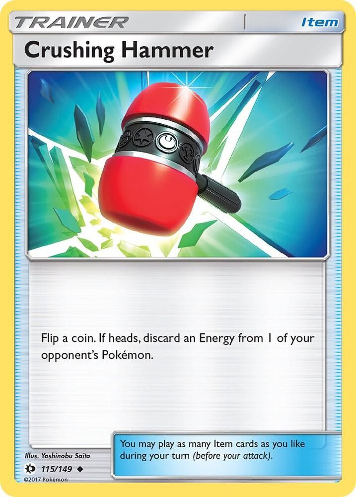 Crushing Hammer #115/149 Sm Base Set Uncommon Pokemon TCG NM