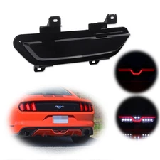 For 2015-2017 Ford Mustang LED Rear Fog Lamp 4th Tail Brake Backup Light 3-in-1