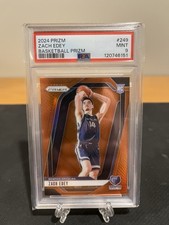 2024-25 Panini Prizm Basketball Zach Edey #249 RC Rookie Basketball /225 PSA 9