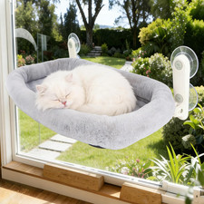 Foldable Cat Window Perch,Inside Window Hammock for Cats with 4 Strong Suction C
