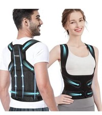 Back Brace Posture Corrector Women Men Straightener Adjustable Support-large