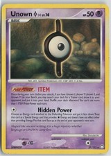 Unown [I] 37/123 Rare Mysterious Treasures Pokemon Moderately Played on eBay