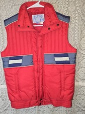 Retro Alpine Ski Puffer Vest Womens or Mens size 18 Vintage