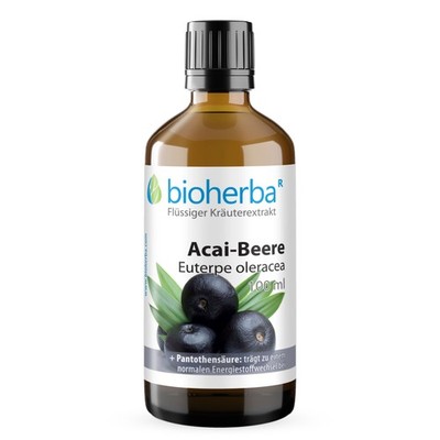 Acai-Beere Euterpe oleracea Tropfen Tinktur 100 ml