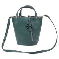 Tory Burch Miller Mini Bucket Bag In Leather Women Green One Size