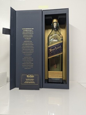 Johnnie Walker Blue Label 750ML Box and Empty Bottle