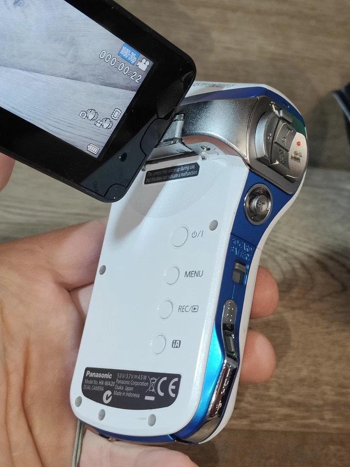 PANASONIC HX-WA20 CAMCORDER WATERPROOF HD HIGH DEFINITION VIDEO CAMERA  - Image 4 of 4