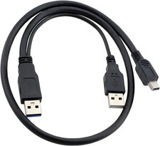 USB Dual Power For Y Shape 2x Type A- Mini B ...