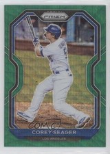 2021 Panini Prizm Green Wave Prizm Corey Seager #100 0q1p