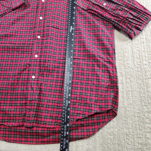 Polo Ralph Lauren Shirt Men XL Red Plaid Flannel Cotton Holiday Button Down - Picture 4 of 10