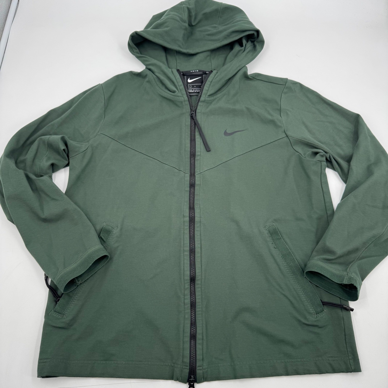 SACAI X NIKE Nike Therma FIT Full Zip Felpa con Cappuccio Giacca Uomo Grande Verde Allenamento Palestra BV4489 370