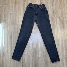 Vintage Lee Jeans Women 27x34 Dark Wash High Rise Made in USA Size 8 Long