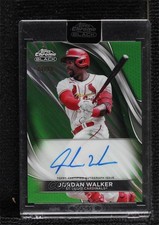 2024 Topps Chrome Black Green Refractor 13/99 Jordan Walker #CBA-JW Auto 0r9g