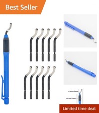 Deburring Tool Set NO2000: Lightweight Design with 11 Swivel Blades for Comfort