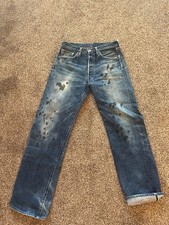 vintage levis 501 big e redline jeans, 30x30 measured size.