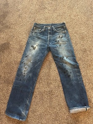 vintage levis 501 big e redline jeans, 30x30 measured size. 