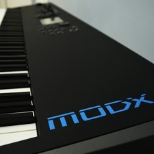 Yamaha MODX8 88-Key Synthesizer  Rockville Z50 Stand  SP-2 Piano Pedal  Chair