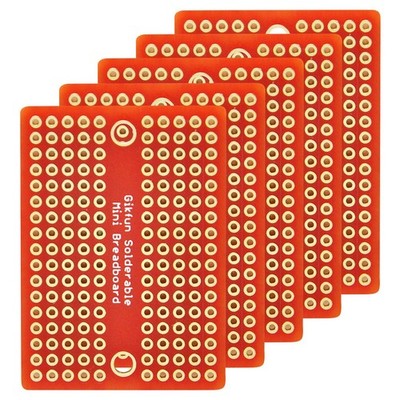 Gikfun Mini Solder-able Breadboard Gold Plated Finish Proto Board PCB for