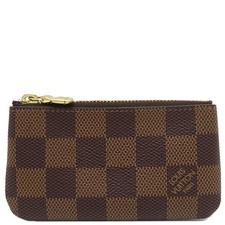 Louis Vuitton Coin Case Card  Key Case Damier Ebene Brown N62658