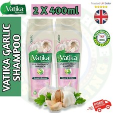 2 Packs x 400ml Vatika Naturals Garlic Multivitamin Shampoo Promote Hair Growth 
