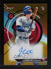 2023 Topps Finest Gold Refractor 13/50 James Outman #FA-JO Auto 19fe