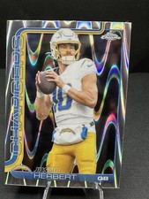 2025 Topps Chrome #158 Justin Herbert Ray Wave Refractor