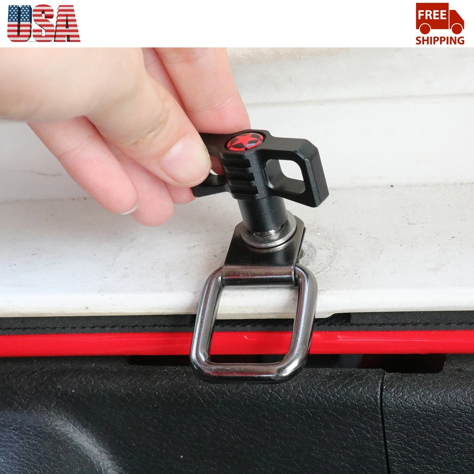 6X Universal Easy On Off Hard Top Fasteners Nuts Bolts For Jeep Wrangler JK JL Foto 2 de 4