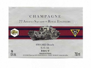 ENGINEERS SQUADRON CHAMPAGNE LABEL TAKEN OFF BOTTLE SO FAIR CONDITION ONLY