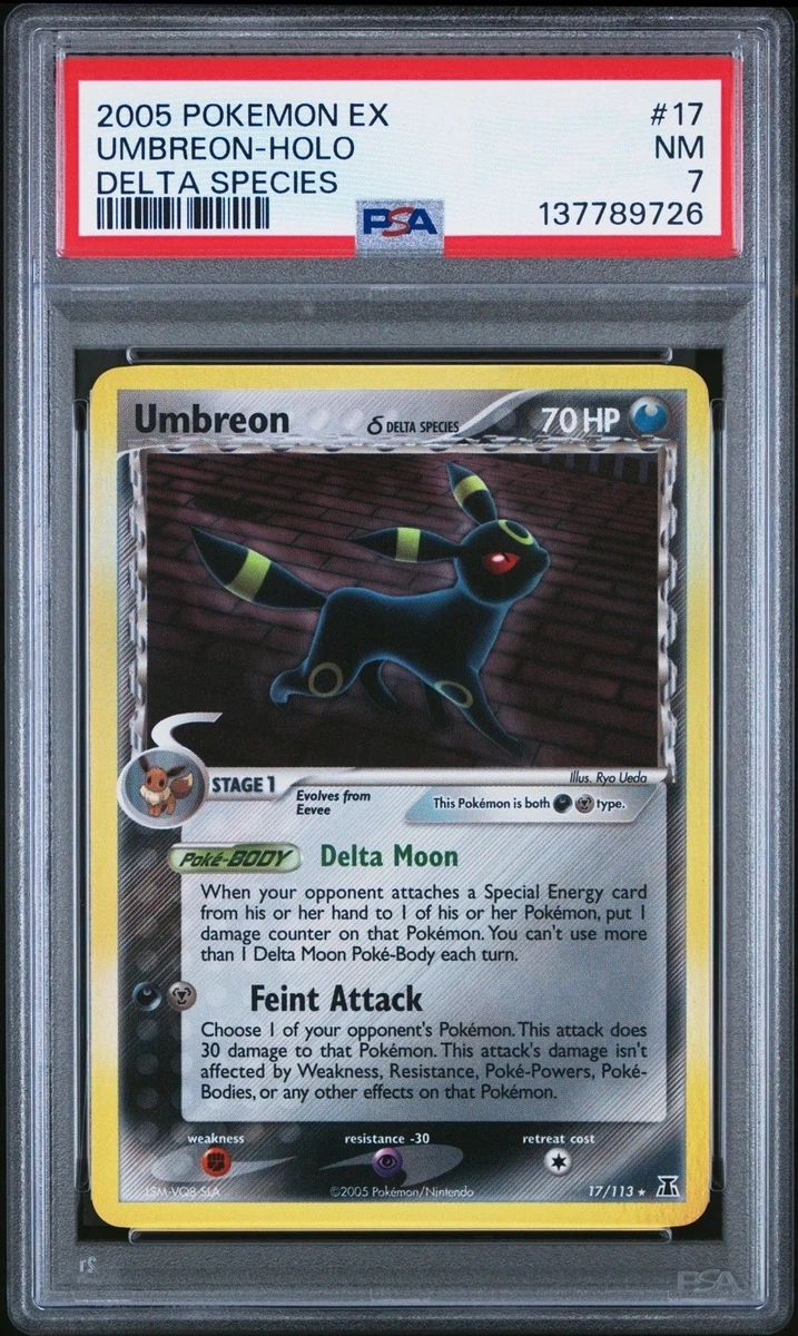 Preços baixos em Jogos de cartas colecionáveis individuais Umbreon