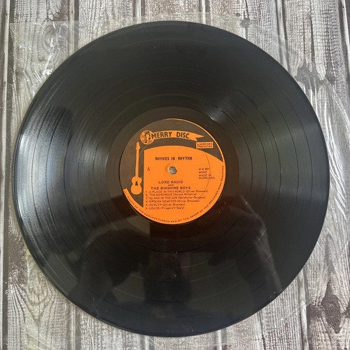 Lord Radio and The Bimshire Boys - Rhymes In Rhythm 33rpm Mono EX/EX Merry Disc - Imagen 4 de 8